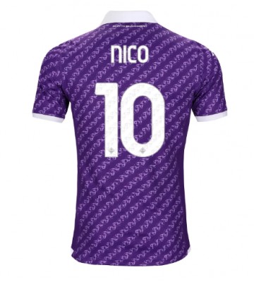 Fiorentina Nicolas Gonzalez #10 Hjemmebanetrøje 2023-24 Kort ærmer